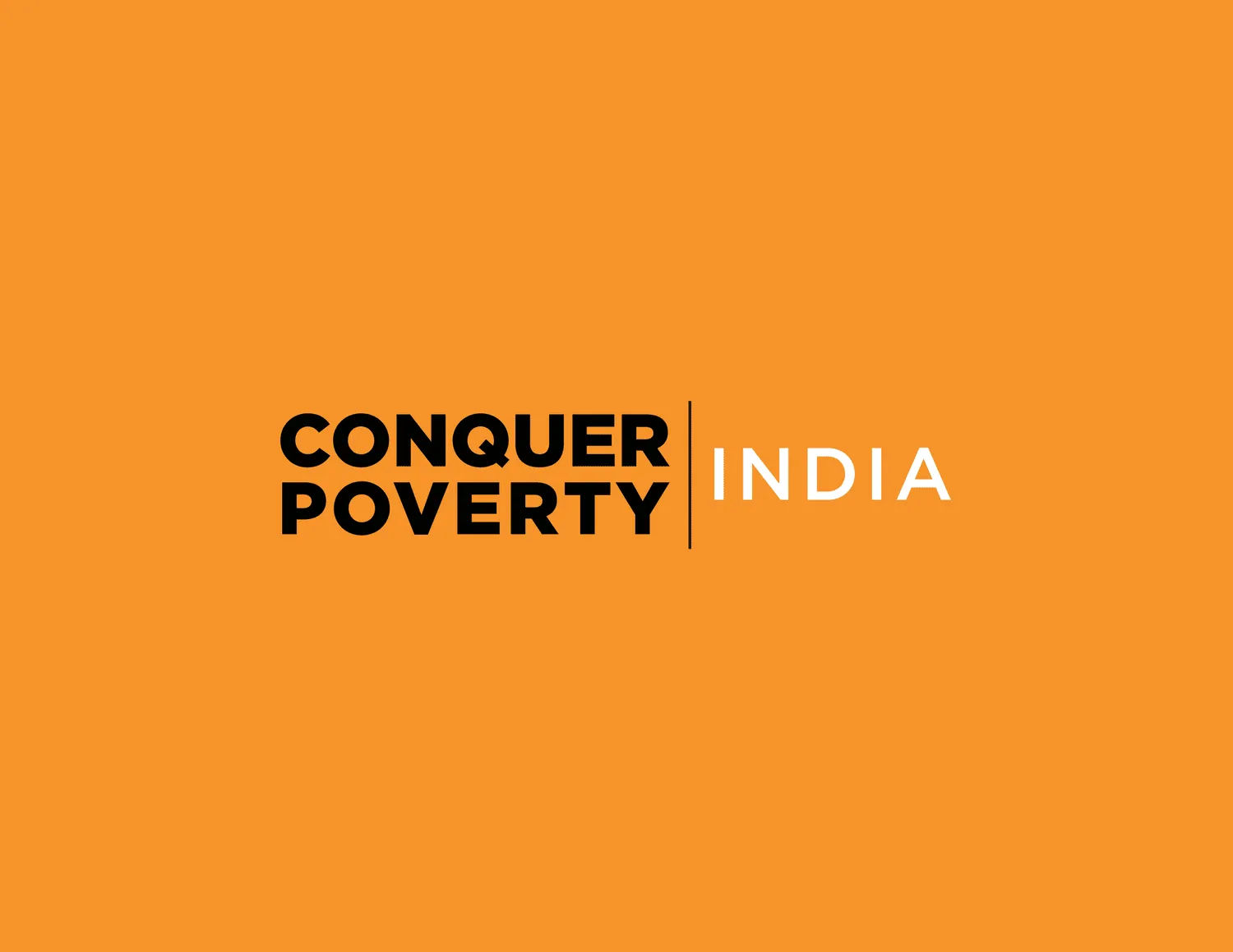Conquer Poverty brand identity system